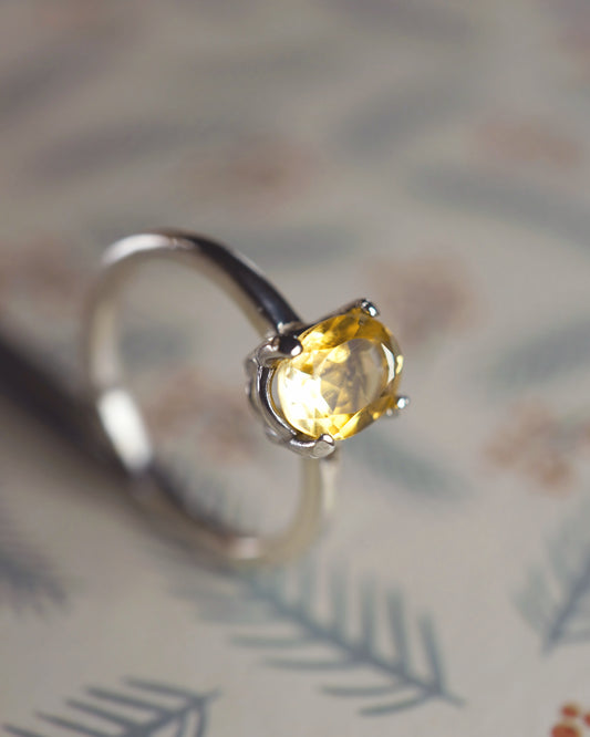 Anillo Citrino Prismara