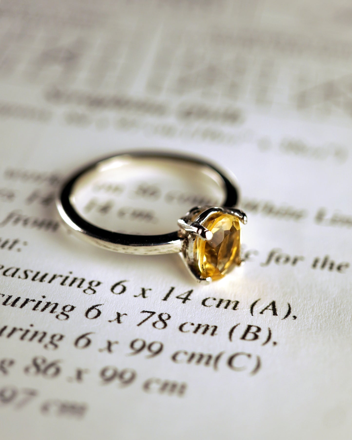 Anillo Citrino Prismara