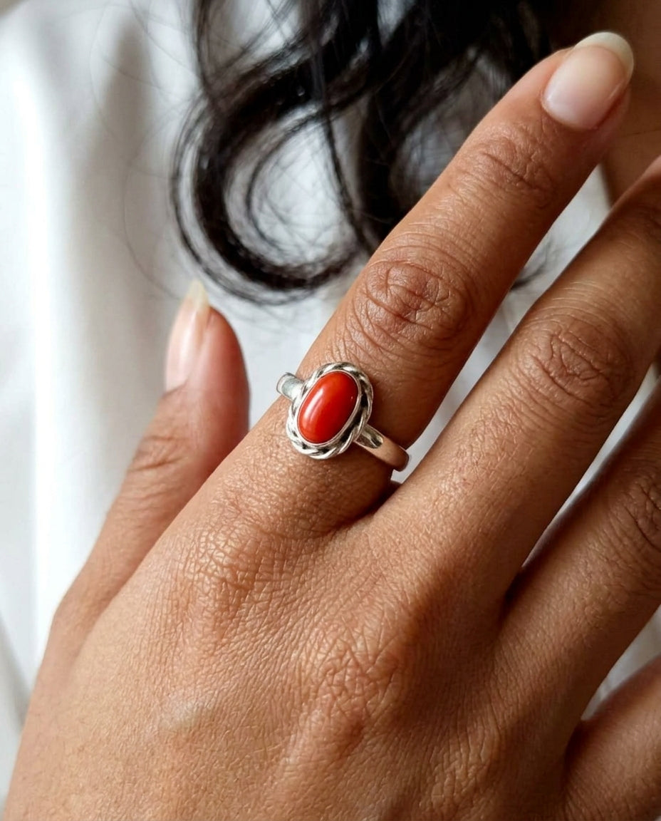 Anillo Aura Coral